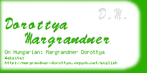 dorottya margrandner business card